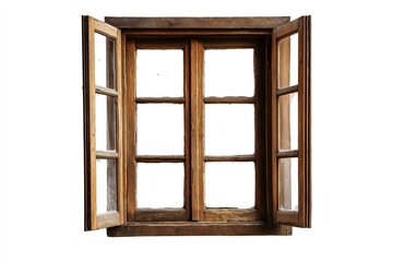 Antique vintage wooden window