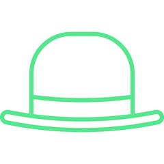 Hat I single vector icon illustration