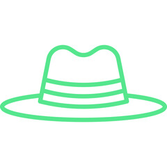 Hat II single vector icon illustration