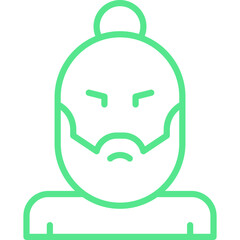 Hipster Style II single vector icon illustration