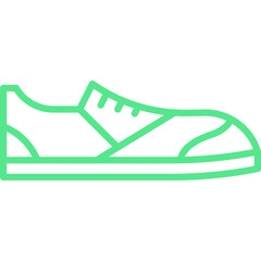 Sneakers single vector icon illustration