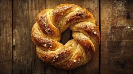 Golden brown garlic knots. Premium food concept