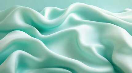 Obraz premium Mint Green Fabric Drape