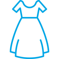 Dress single vector icon illustration