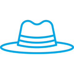 Hat II single vector icon illustration