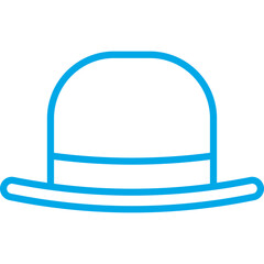 Hat I single vector icon illustration