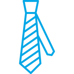 Tie single vector icon illustration