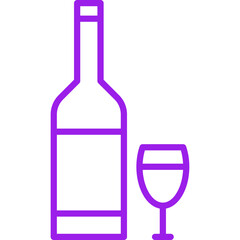 Alcohol single vector icon illustration