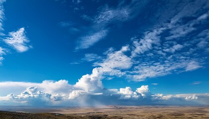 the vast blue sky and clouds sky