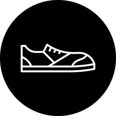 Sneakers single vector icon illustration