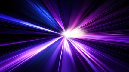 Fototapeta premium Abstract Speed Light Rays: Purple and Blue Dynamic Motion Burst