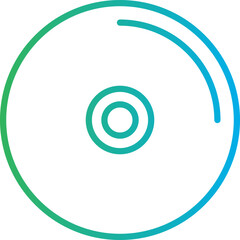 Music CD single vector icon illustration
