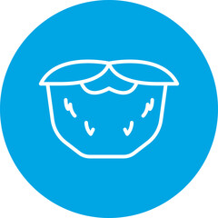 Moustache I single vector icon illustration