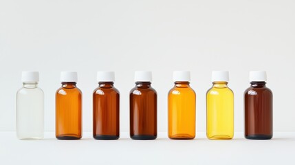 A Range of Medicine Bottles with Labels in a Pharmacy Setting Depicting Organized Chaos