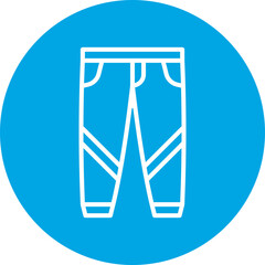 Trousers single vector icon illustration