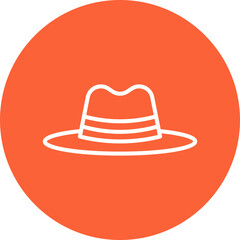 Hat II single vector icon illustration
