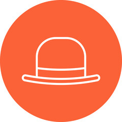Hat I single vector icon illustration