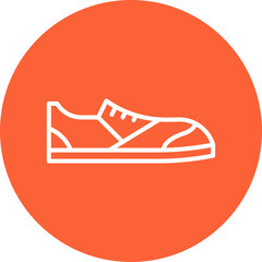 Sneakers single vector icon illustration