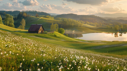 landscape in the mountains