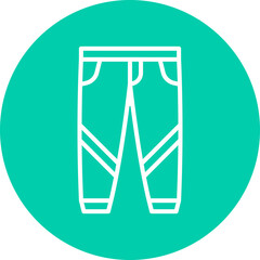 Trousers single vector icon illustration