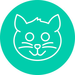 Animal single vector icon illustration