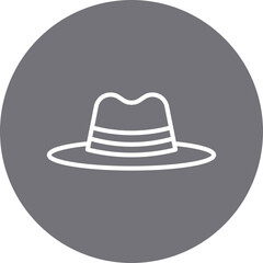 Hat II single vector icon illustration