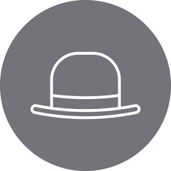 Hat I single vector icon illustration