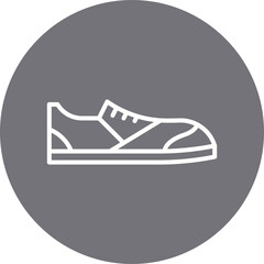 Sneakers single vector icon illustration