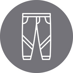 Trousers single vector icon illustration