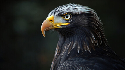 Obraz premium Eagle bird in wildnature, freedom, symbol of America, powerful bird, natureart, wild bird