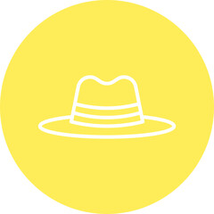 Hat II single vector icon illustration