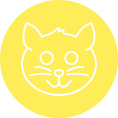 Animal single vector icon illustration