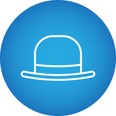 Hat I single vector icon illustration