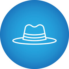 Hat II single vector icon illustration