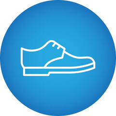 Shoe single vector icon illustration