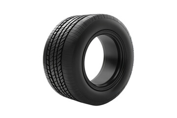 Innovative design showcasing a sleek, modern tire against a clean white backdrop in studio lighting isolated on transparent background