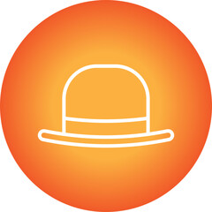Hat I single vector icon illustration