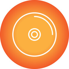 Music CD single vector icon illustration