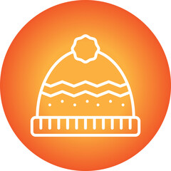 Warm Cap single vector icon illustration