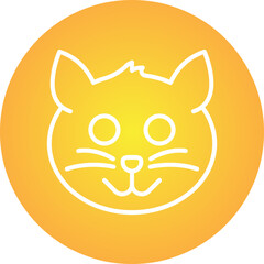 Animal single vector icon illustration