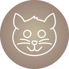 Animal single vector icon illustration