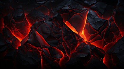 Inferno: Molten Rock Abstract