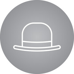 Hat I single vector icon illustration