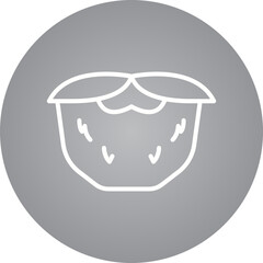 Moustache I single vector icon illustration