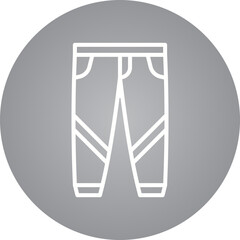 Trousers single vector icon illustration