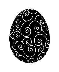 easter egg isolated on white background