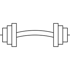 Gym single vector icon illustration