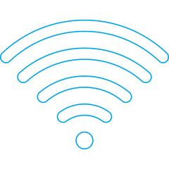 Wifi single vector icon illustration