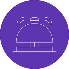 Desk Bell single vector icon illustration