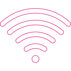 Wifi single vector icon illustration